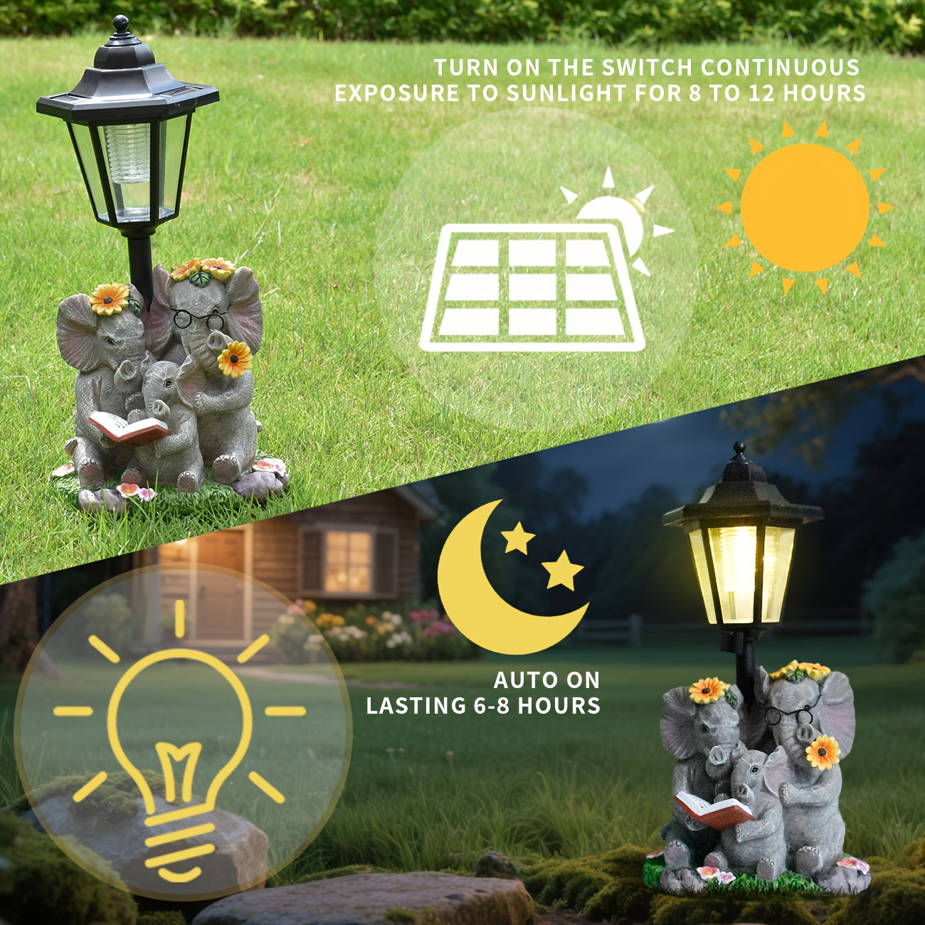 Elevaris Solar | Olifant beeldlamp