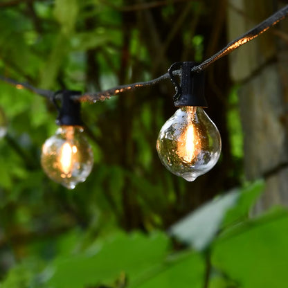 LumaFest Globe | 20 meter lichtsnoer met warme globe bollen voor tuin en terras
