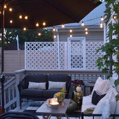 LumaFest Globe | 20 meter lichtsnoer met warme globe bollen voor tuin en terras