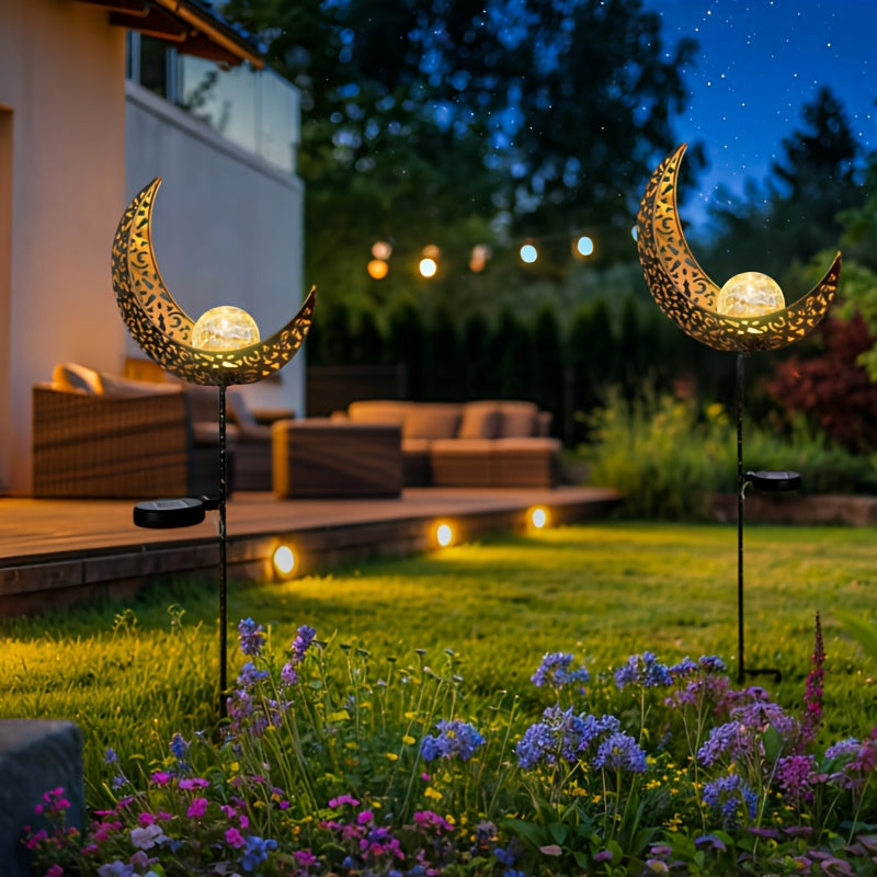 LunaGlow Aura | Maansikkel tuinlamp