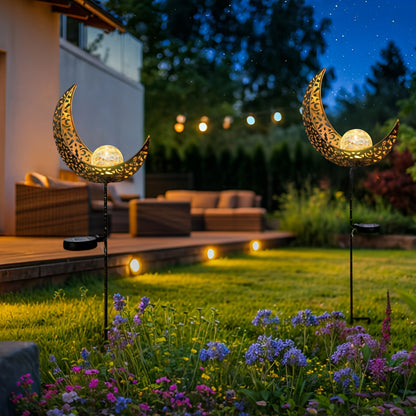 LunaGlow Aura | Maansikkel tuinlamp