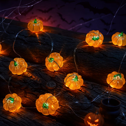 CopperGlow | Lichtsnoer met pompoenen